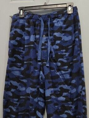 Michael Morgan Blue Camo Pajama Pants Sleep Lounge Sweatpants